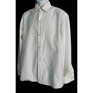 Eton Men's White Dress Shirt 16.5 French Cuff Classic Fit Tuxedo Formal Business